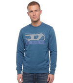 Blue Crew Neck Sweatshirt 1