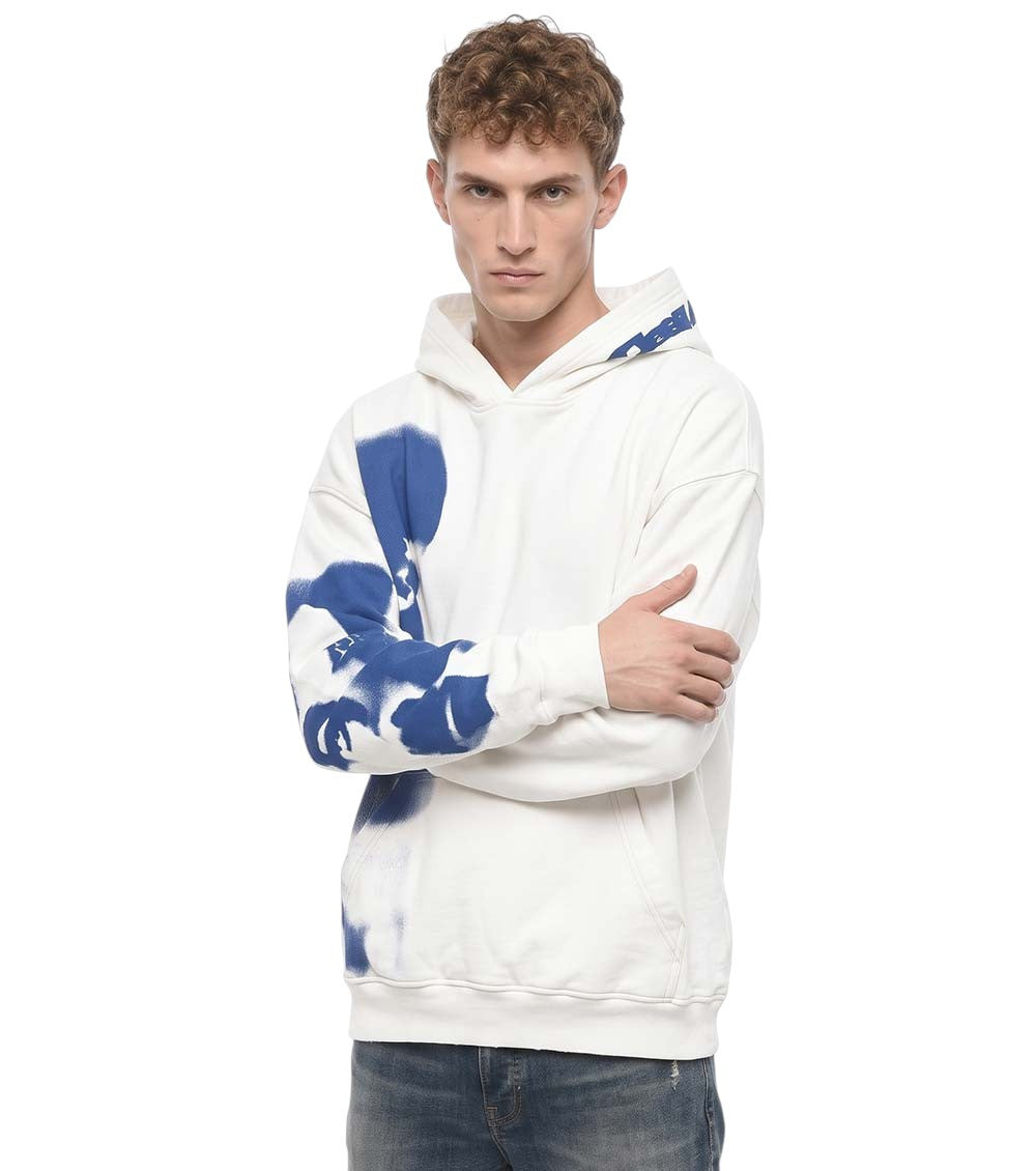 White Ombre Hoodie 1
