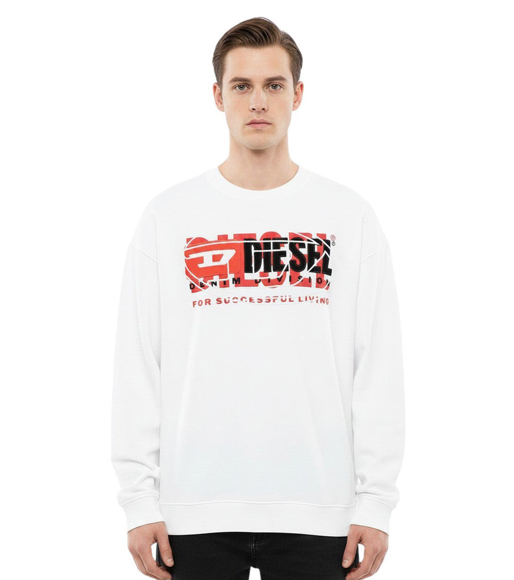 White Crew Neck Sweatshirt 1