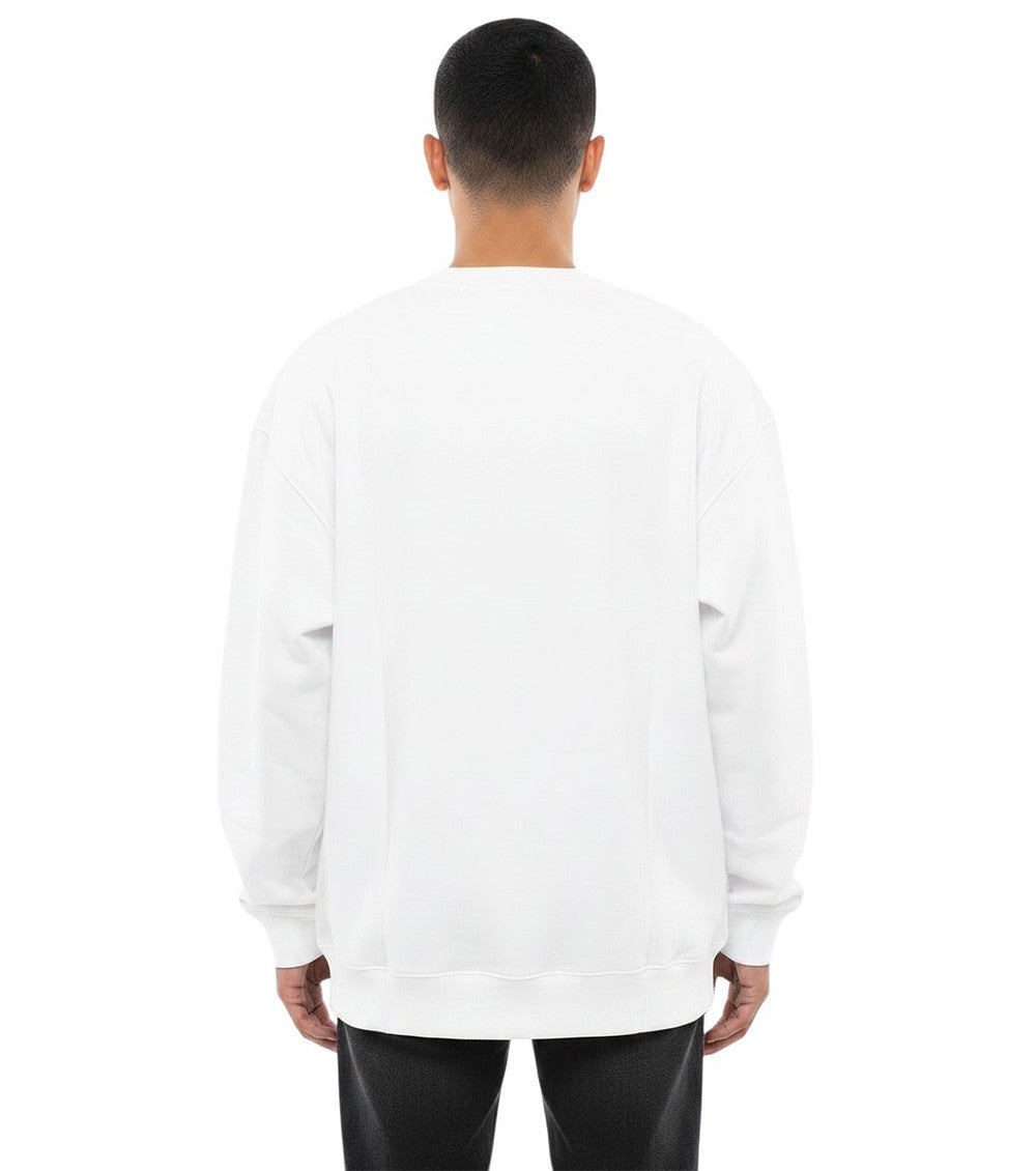 White Crew Neck Sweatshirt 2