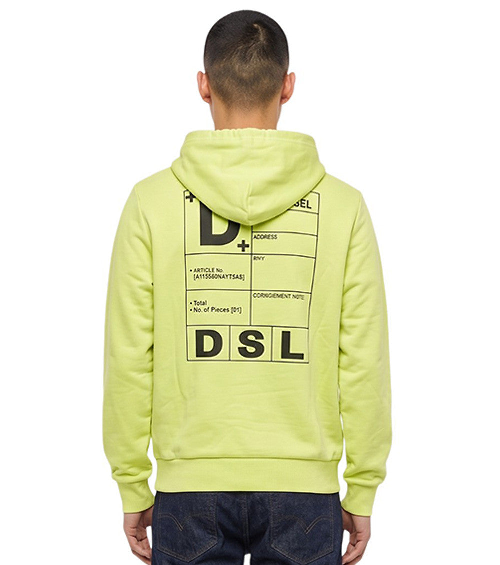 Lime Green Regular Hoodie 2