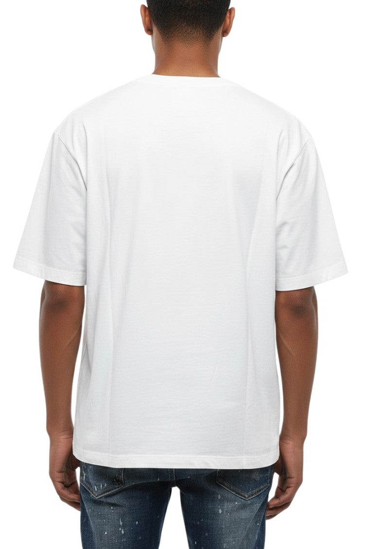 White Crew Neck T-Shirt 2