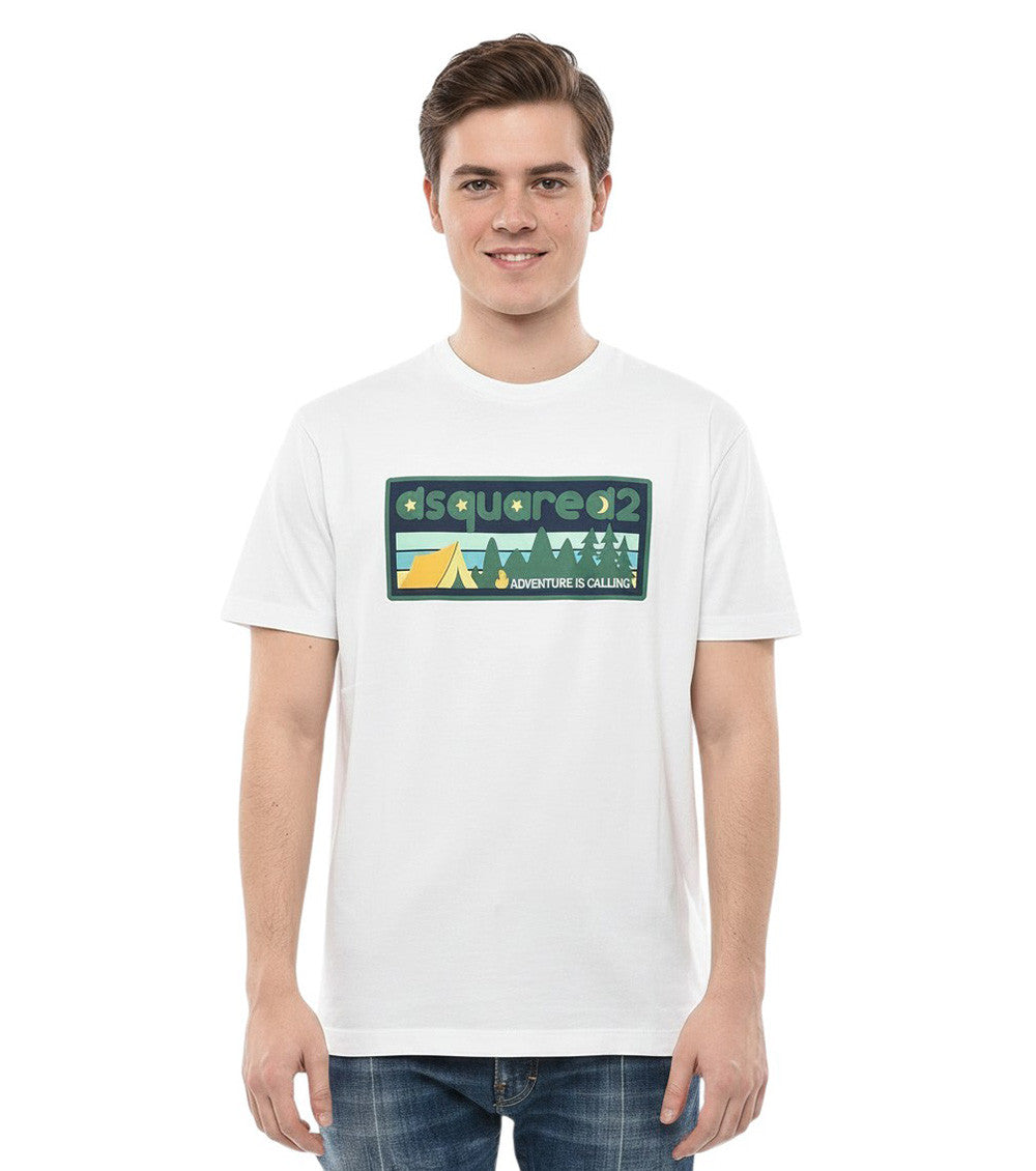 White Graphic Logo T-Shirt 1