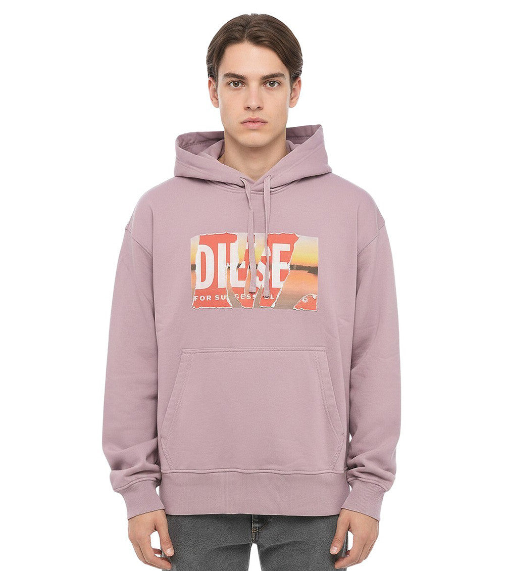 Dusty Pink Graphic Hoodie 1