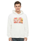 White Graphic Logo Hoodie 1