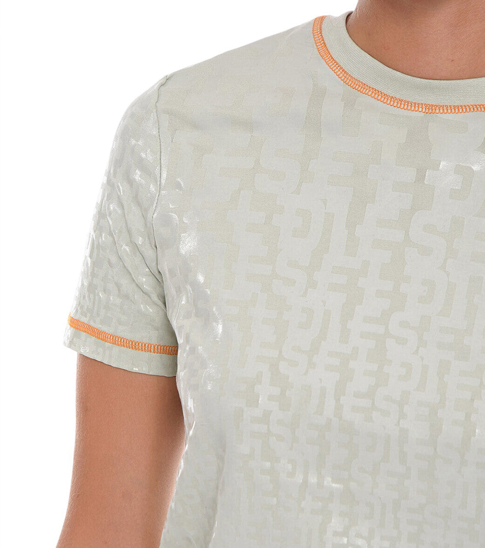 Grey Logo Crew Neck T-Shirt 3