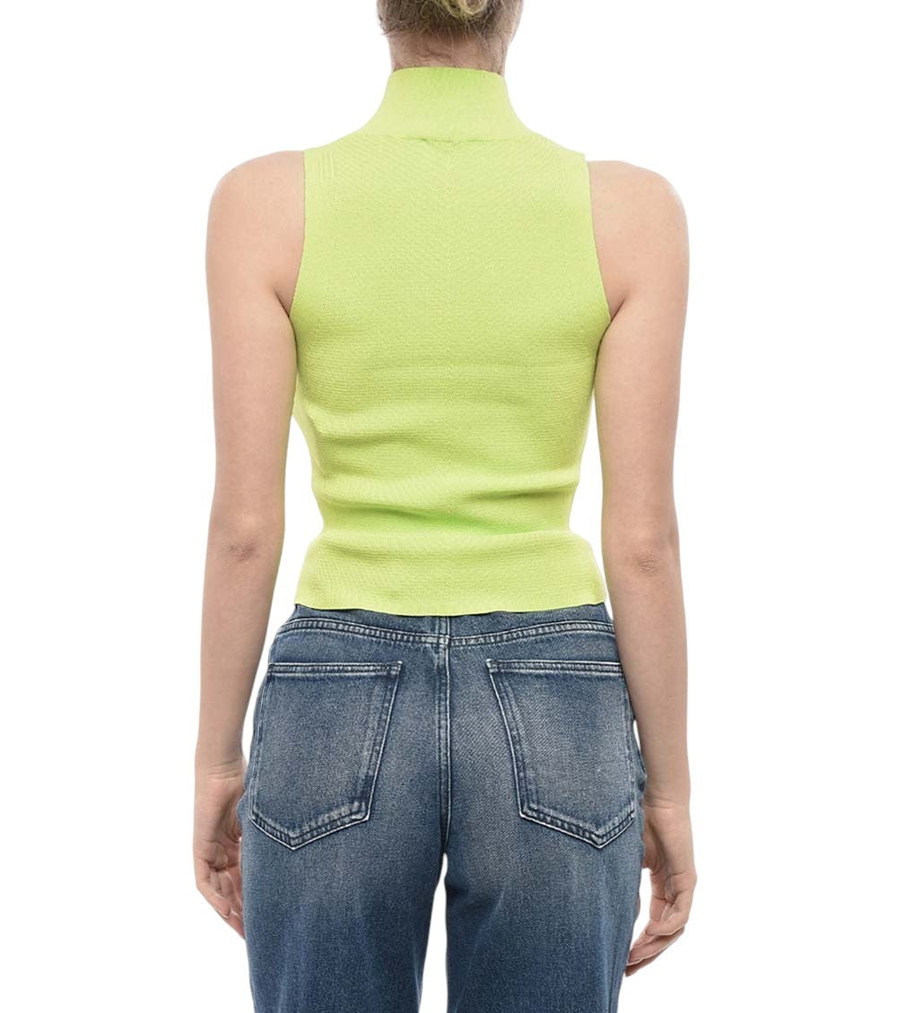 Green Logo Turtle Neck Top 2