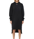 Black Logo Hood Midi Dress 1