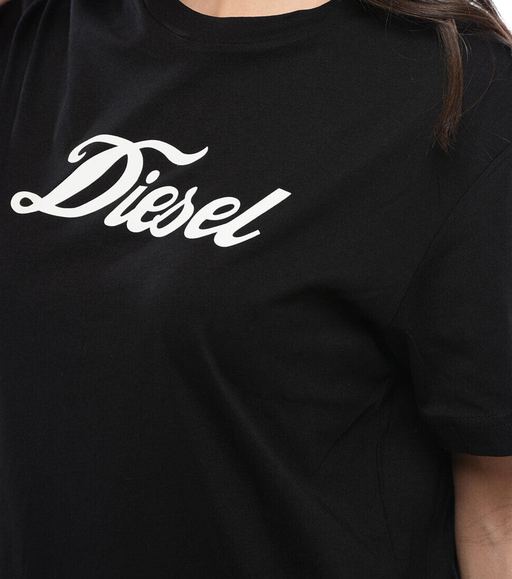 Black Logo Crew Neck Mini Dress 3