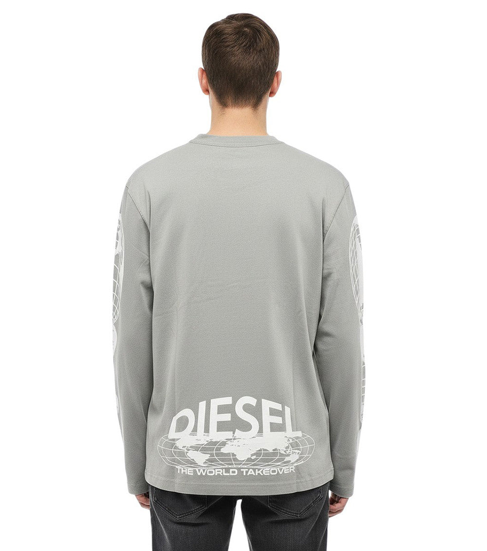 Grey Crew Neck T-Shirt 2