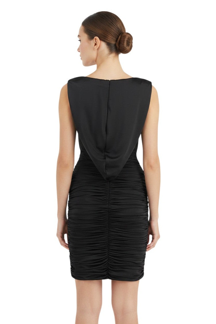 Black Halter Neck Mini Dress 2