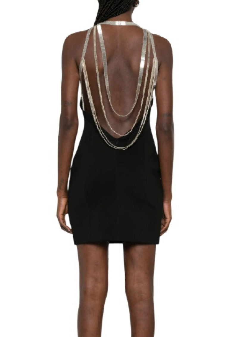 Black Halter Neck Mini Dress 3