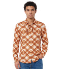 Multicolor Slim Geometric Shirt 1