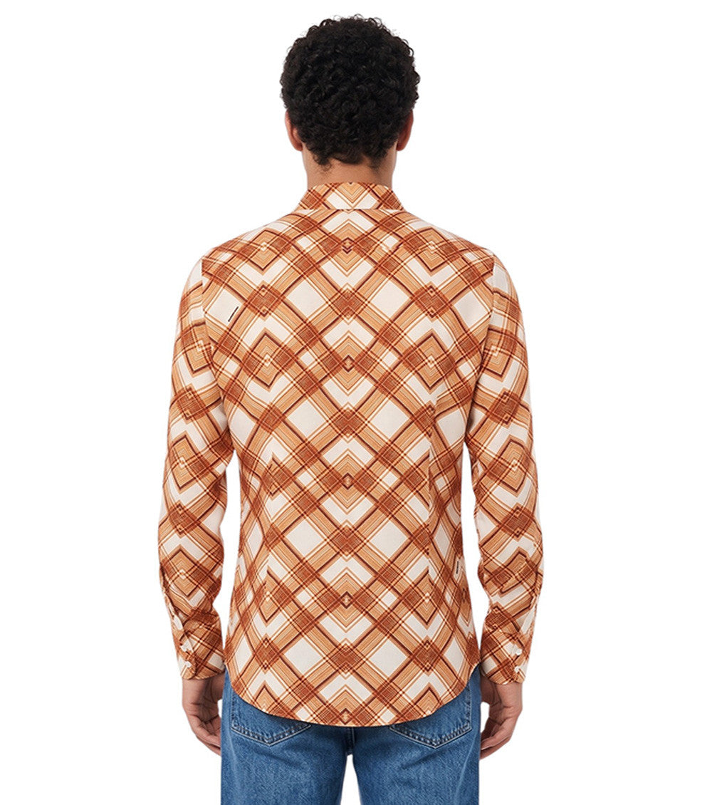 Multicolor Slim Geometric Shirt 2