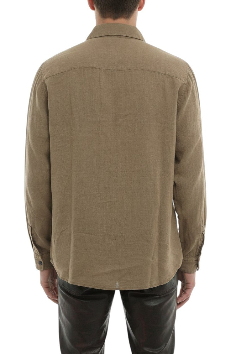 Olive Brown Regular Shirt 2