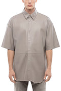 Taupe Grey Oversized Shirt 1