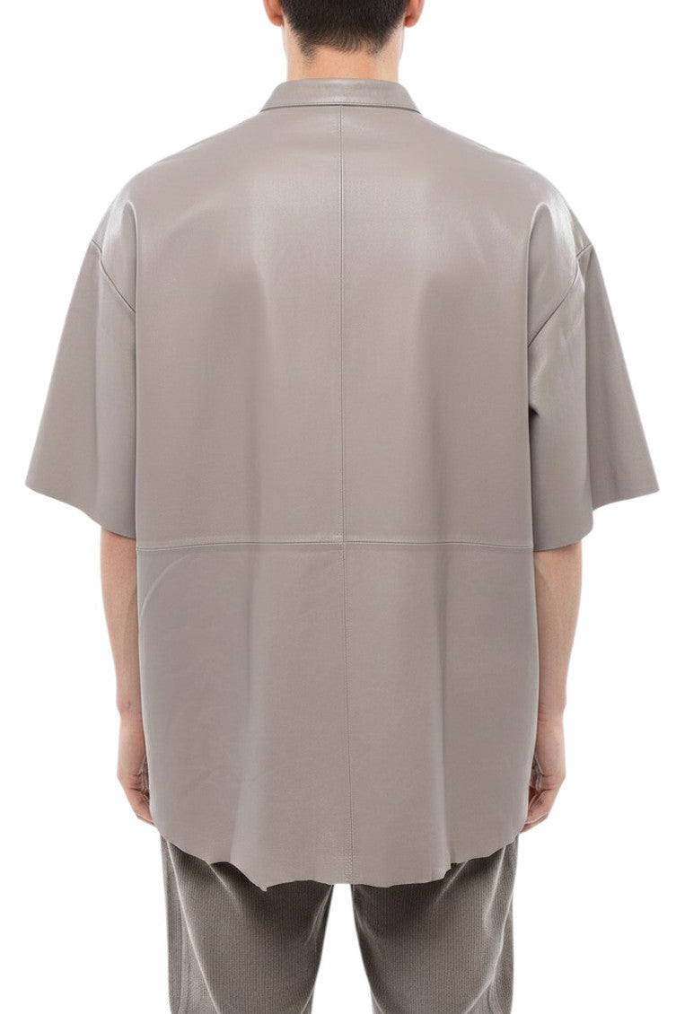 Taupe Grey Oversized Shirt 2