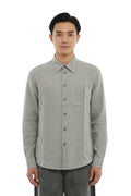 Grey Regular Solid Shirt 1