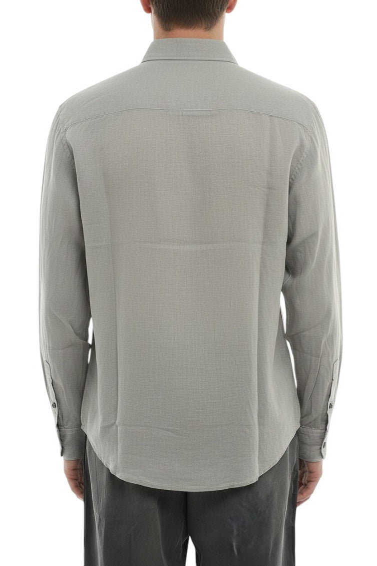 Grey Regular Solid Shirt 2