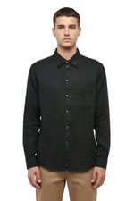 Black Regular Solid Shirt 1