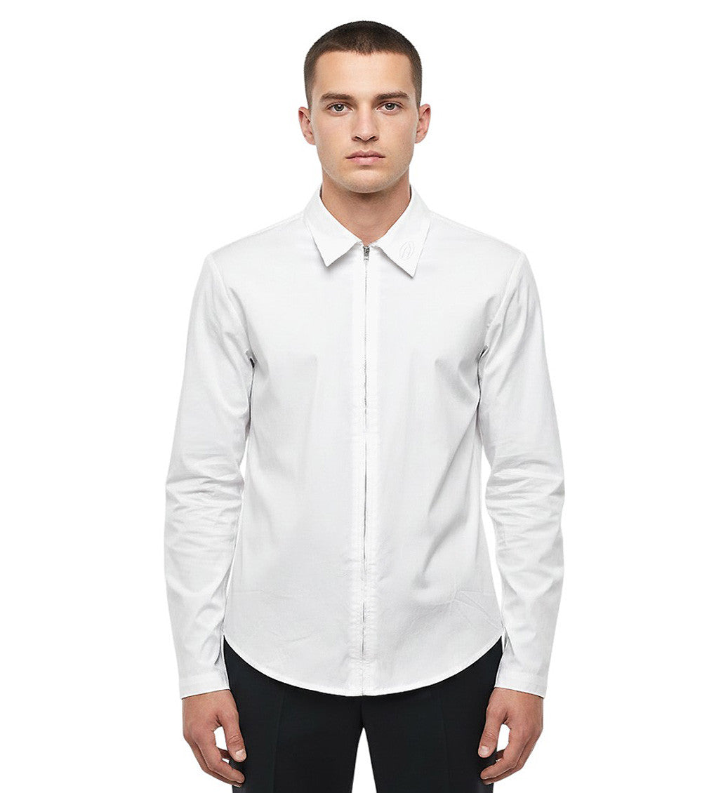 White Regular Solid Shirt 1