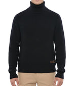 Dark Blue Knitted Sweater 1