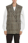 Multicolor Checks Notched Lapel Blazer 1