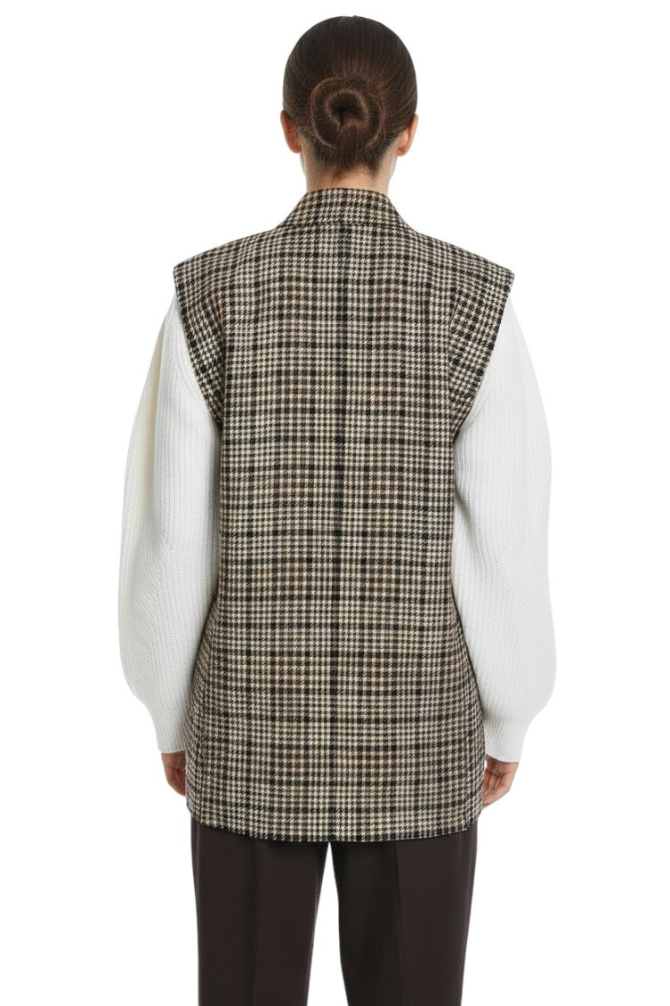 Multicolor Checks Notched Lapel Blazer 2