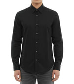 Black Slim Solid Shirt 1