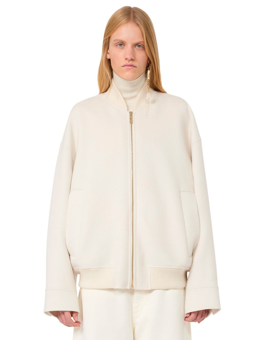 Off White Mock Collar Jacket 2