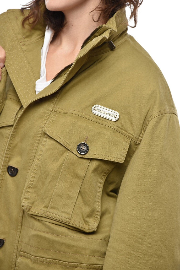 Green Mock Collar Jacket 3