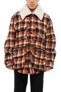 Multicolor Checks Shirt Collar Jacket 1