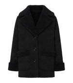 Black Shirt Collar Jacket 1