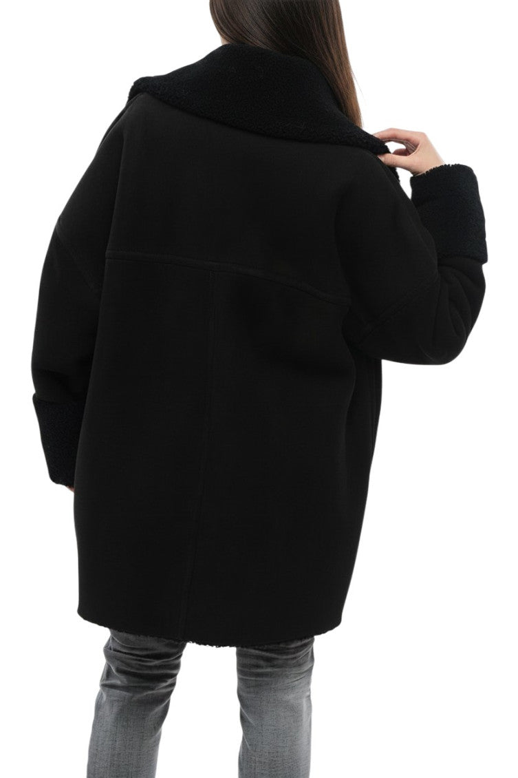 Black Shirt Collar Jacket 4