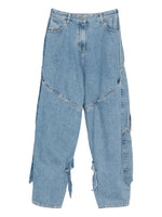 Sky Blue Loose Mid Rise Jeans 1