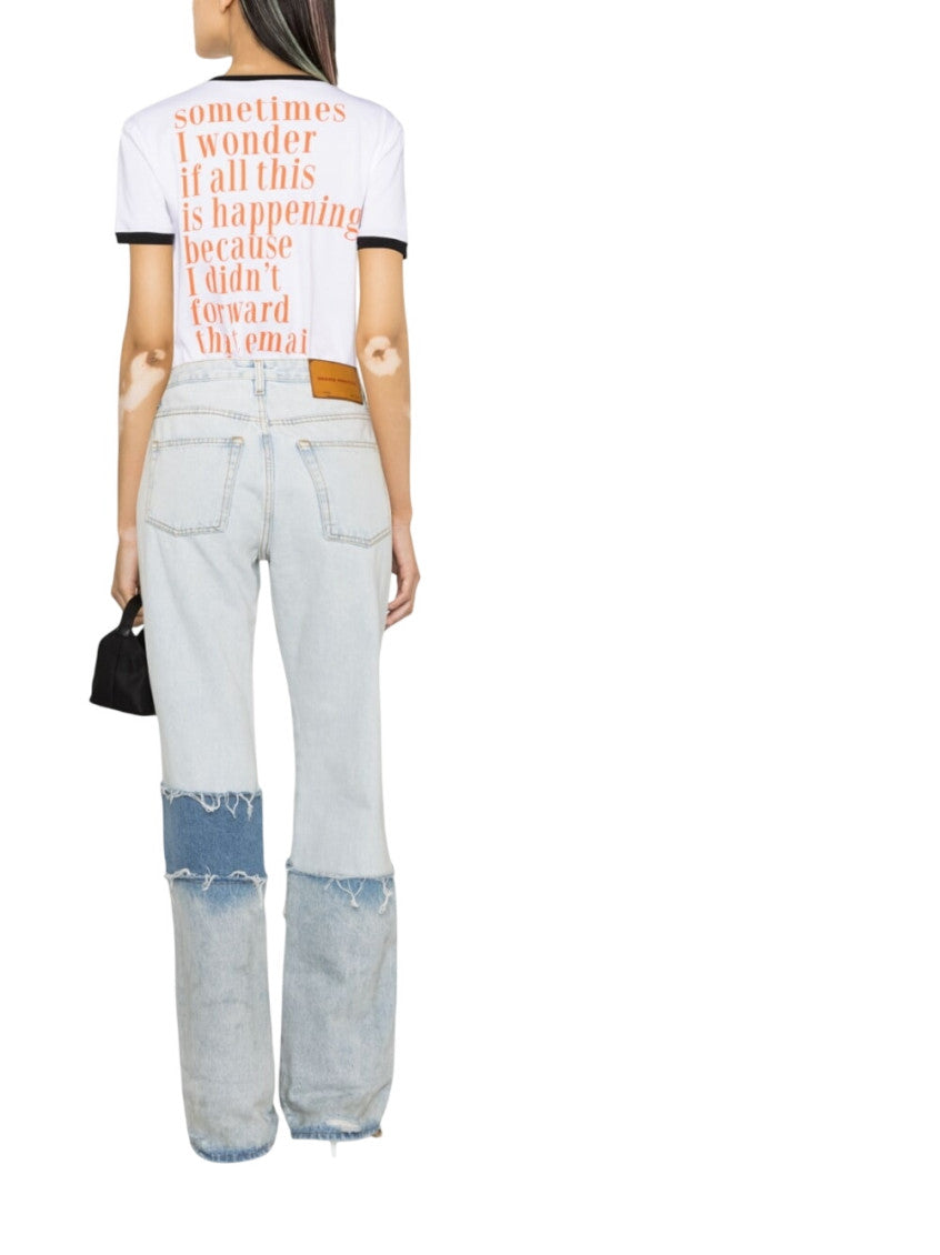 Sky Blue Straight Mid Rise Jeans 3