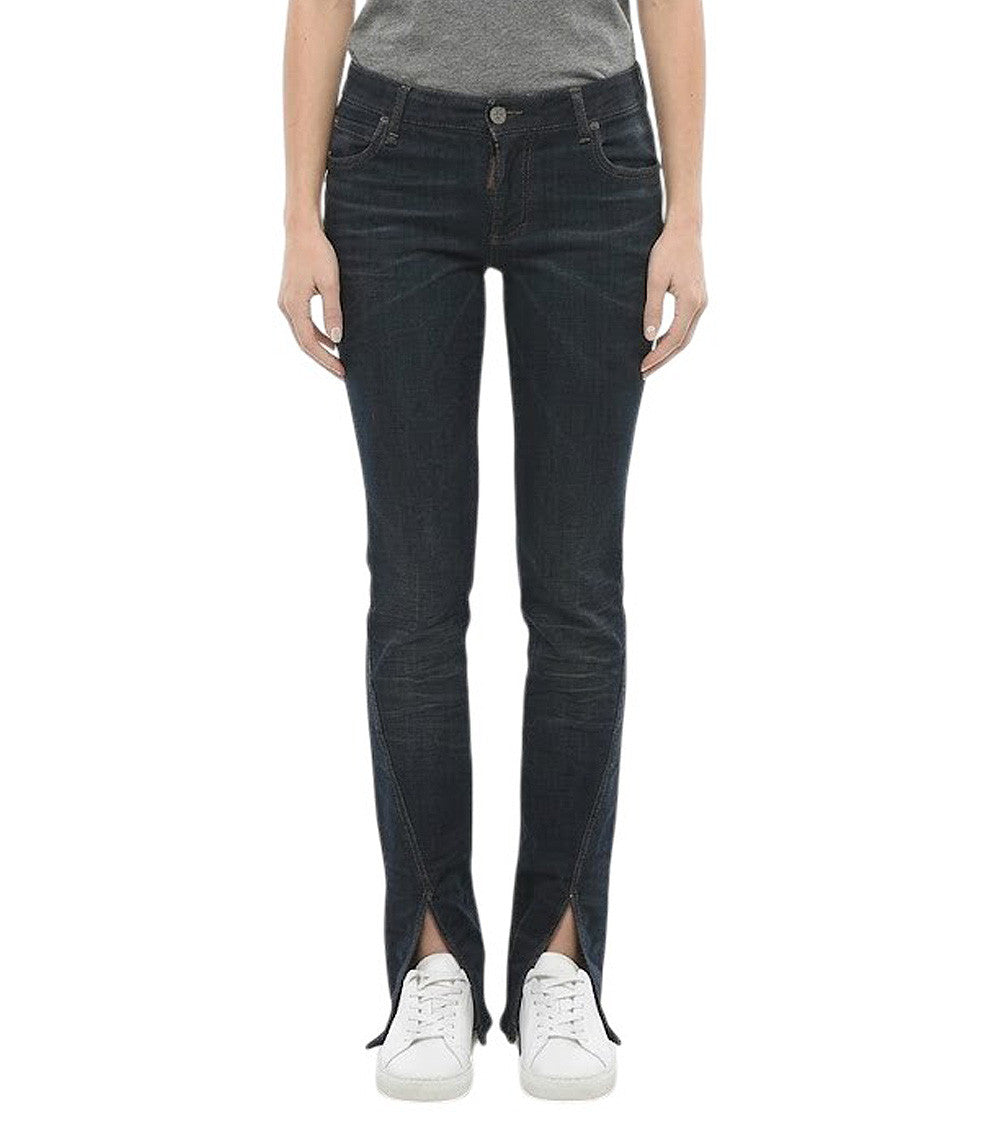 Blue Slim Mid Rise Jeans 3