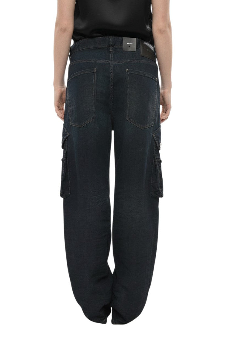 Black Relaxed Mid Rise Jeans 2