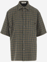Multicolor Collar Short Sleeves Shirts 1
