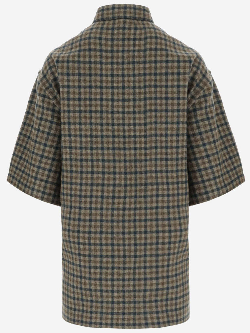Multicolor Collar Short Sleeves Shirts 2