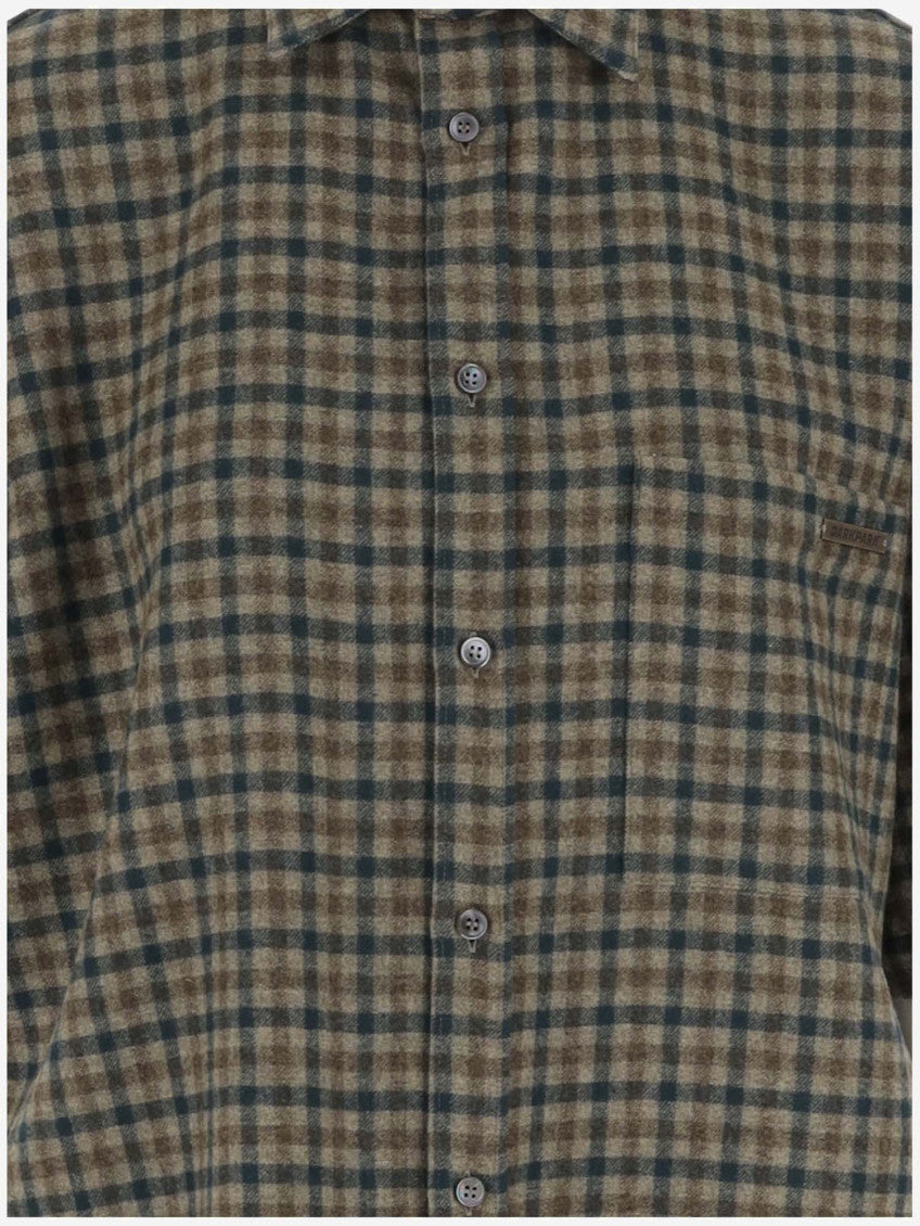 Multicolor Collar Short Sleeves Shirts 3