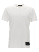 White Flocked logo T-shirt 1