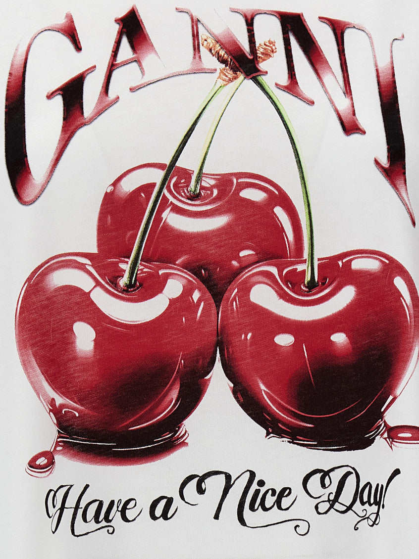 White 'Cherry' T-shirt 4
