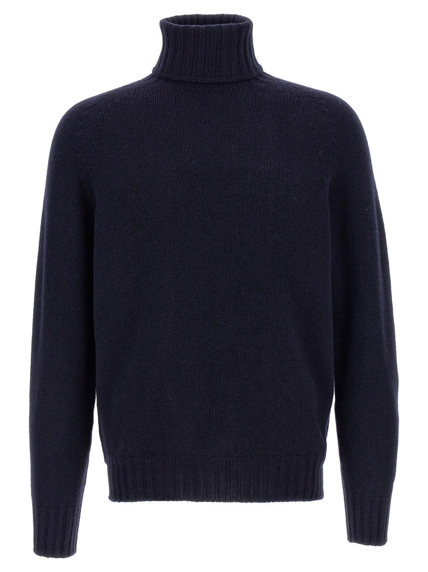 Blue High Neck Sweater 1