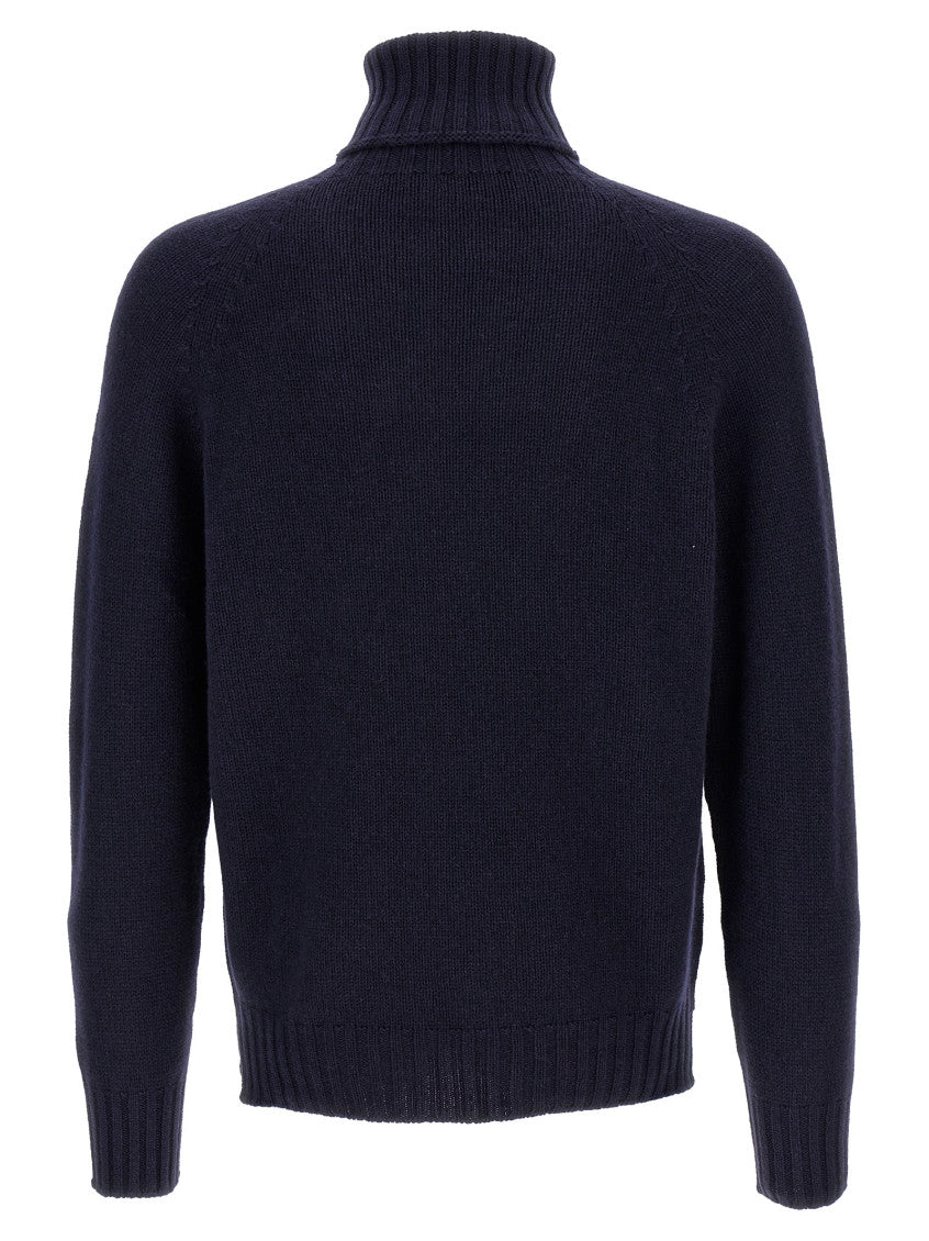 Blue High Neck Sweater 2