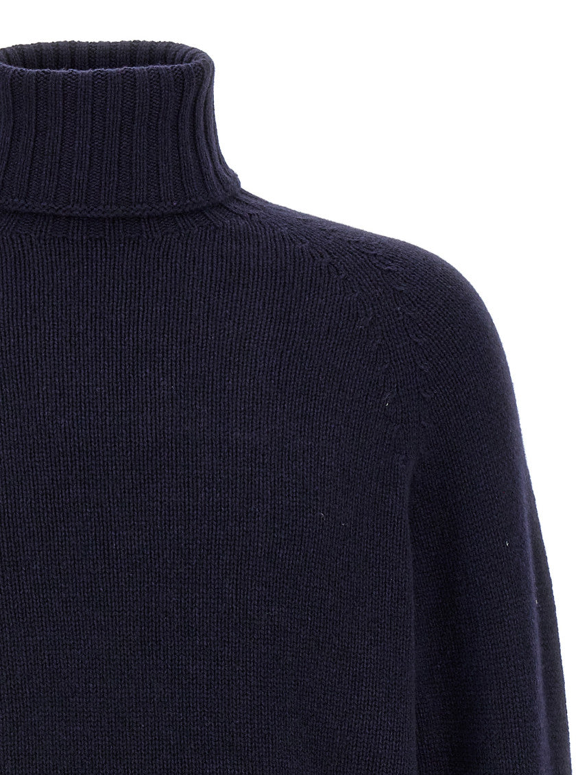 Blue High Neck Sweater 3