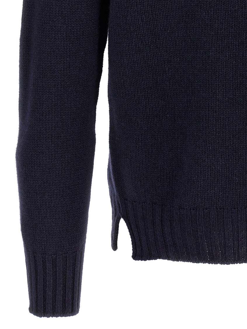 Blue High Neck Sweater 4