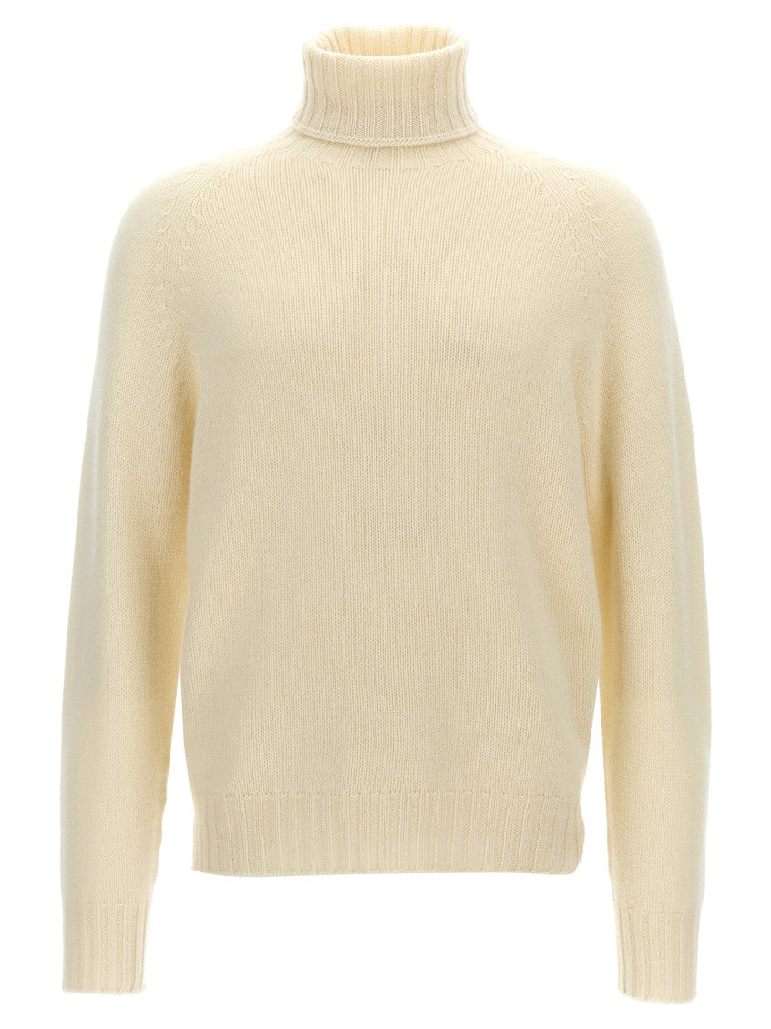 White High Neck Sweater 1