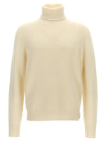 White High Neck Sweater 1