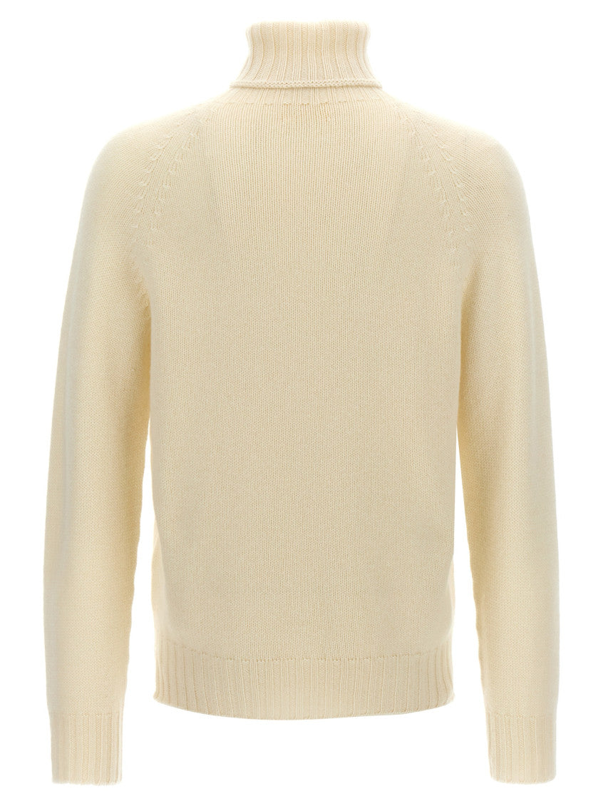 White High Neck Sweater 2